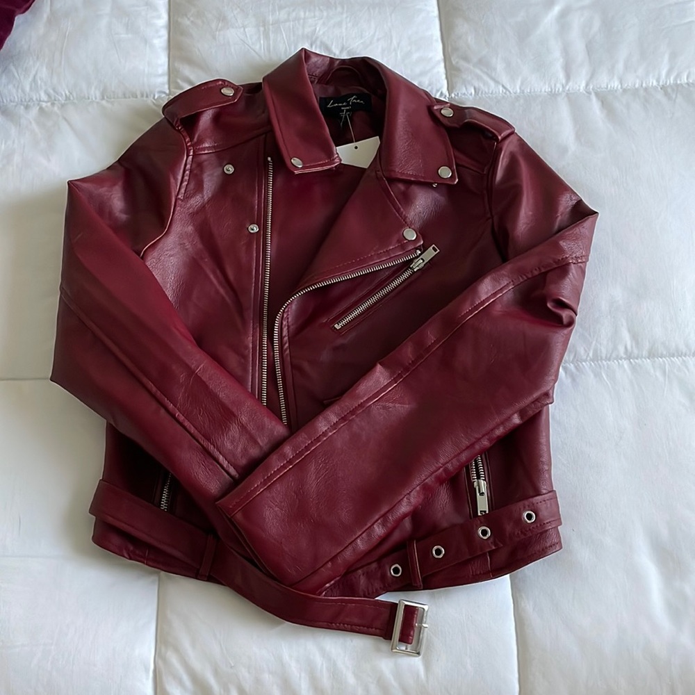 Faux leather jacket